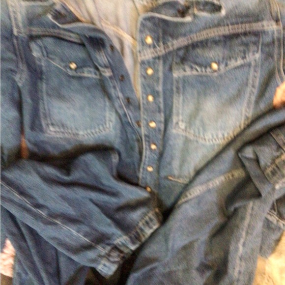 NEW! We the Free Towns denim jumpsuit - Picture 8 of 8